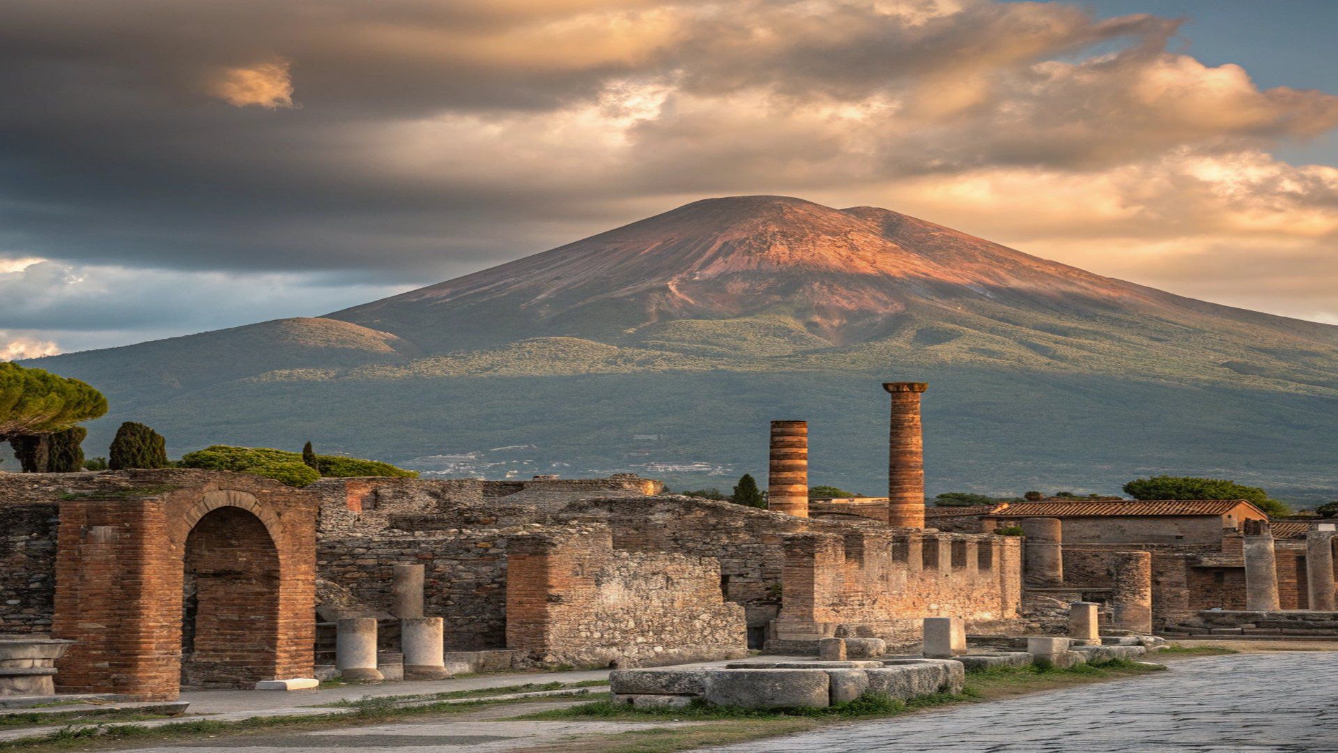Ab Rom: Tagestour nach Pompeji und zum Vesuv mit Mittagessen